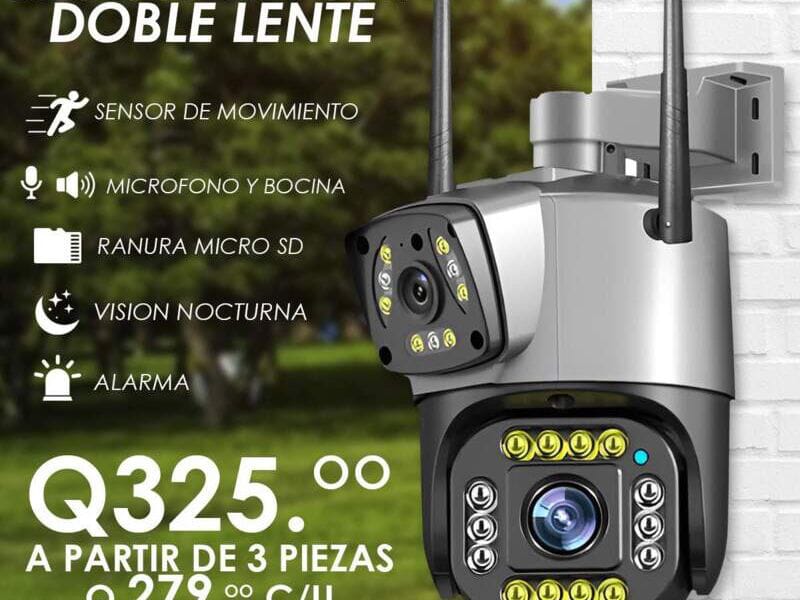 CAMARA DE SEGURIDAD DOBLE LENTE A PRUEBA DE AGUA Y POLVO