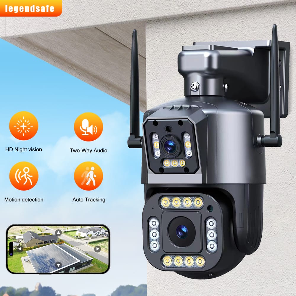 CAMARA DE SEGURIDAD DOBLE LENTE A PRUEBA DE AGUA Y POLVO