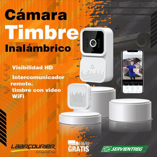 Timbre de video remoto inalámbrico inteligente  HD + WiFi