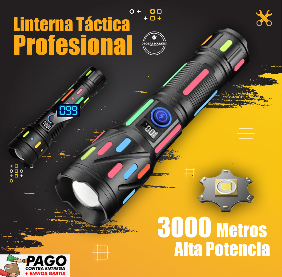 LINTERNA   LIDIMI  Y PAWER BANk