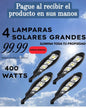 LAMPARA SOLAR  RAQUETA  DE  400 WATTS