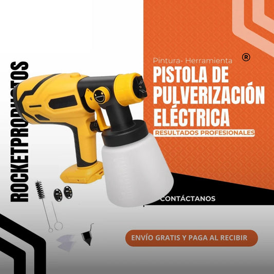 PISTOLA DE PULVERIZACIÓN ELÉCTRICA RECARGABLE.