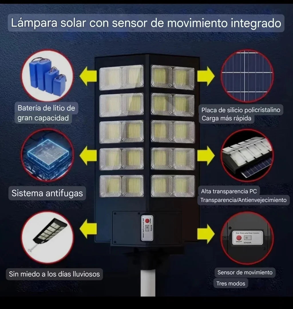 LAMPARA SOLAR DE 100 W